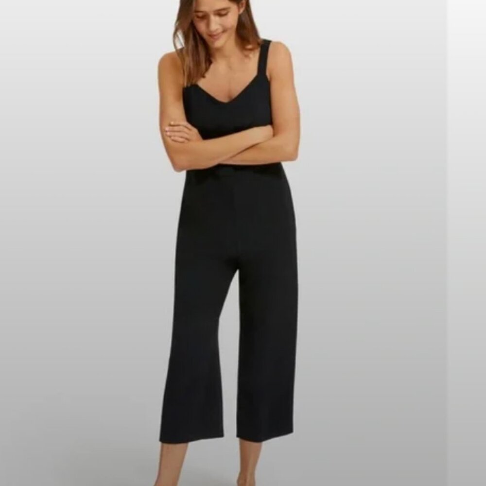 NWOT Everlane Japanese GoWeave Black Jumpsuit 00 XXS